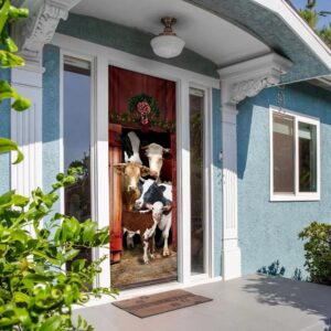 Happy Family Cattle Door Cover Unique Gifts Doorcover Holiday Decor Christmas Gift 5 pijt0c.jpg