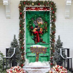 Happy Holiday Dachshund Door Cover Unique Gifts Doorcover Holiday Decor Christmas Gift 3 ucgwko.jpg