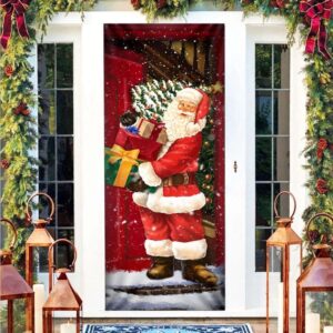 He Will Visit You At Home This Christmas Door Cover Santa Claus Door Cover Christmas Gift 3 hgqh6q.jpg