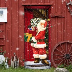 He Will Visit You At Home This Christmas Door Cover Santa Claus Door Cover Unique Gifts Doorcover Christmas Gift 5 nj02mh.jpg