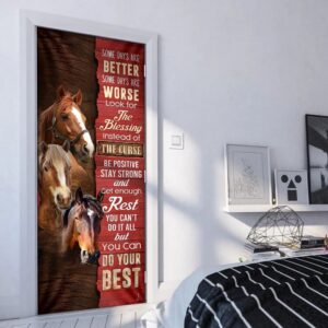 Horse. Some Days Are Better Door Cover Unique Gifts Doorcover Christmas Gift 5 krnb2g.jpg