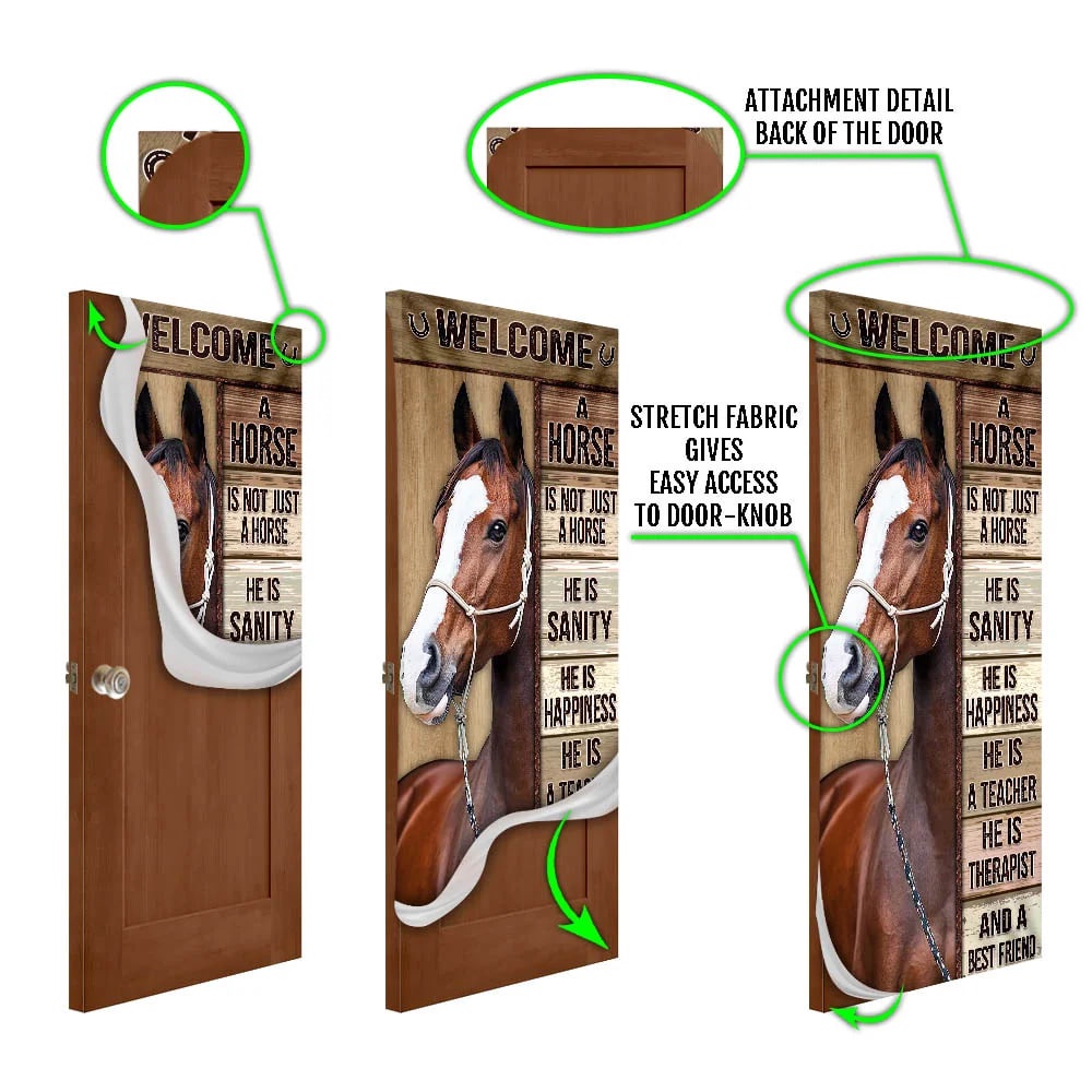 Horse, A Horse Is Not Just A Horse Door Cover, Unique Gifts Doorcover, Christmas Gift Horse, A Horse Is Not Just A Horse Door Cover, Unique Gifts Doorcover, Christmas Gift