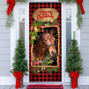 Horse Christmas Door Cover 1, Christmas Horse…