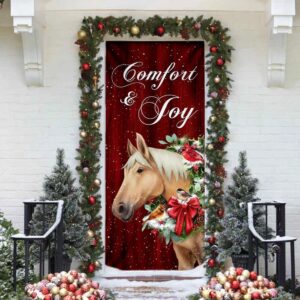 Horse Comfort And Joy Christmas Door Cover Christmas Outdoor Decoration Unique Gifts Doorcover Christmas Gift 4 lw37kz.jpg