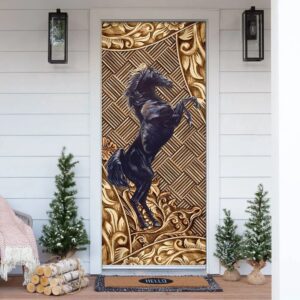 Horse Door Cover, Unique Gifts Doorcover, Christmas…