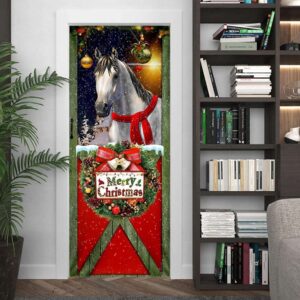Horse Merry Christmas Door Cover Christmas Horse Decor Christmas Outdoor Decoration Christmas Gift 3 yzonif.jpg