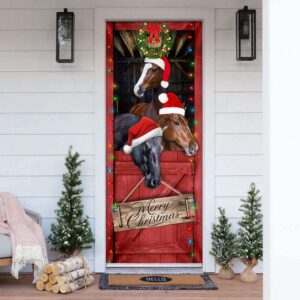 Horse Merry Christmas Door Cover Horse Door Cover Gift For Christmas Christmas Gift 2 fi2yol.jpg