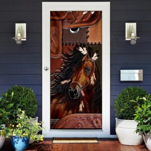Horse Spirit Door Cover Unique Gifts Doorcover Holiday Decor Christmas Gift 2 dkeeap.jpg