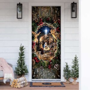 Jesus Is Born Door Cover, Xmas Gifts…