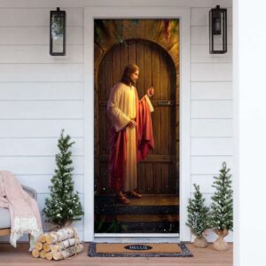 Jesus Knocking On The Door Door Cover,…