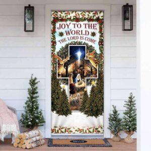 Jesus Nativity Door Cover Merry Christmas Home…
