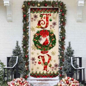 Joy To The World Cardinal Christmas Door…