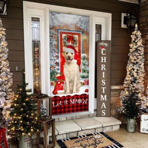 Labrador Retriever Let It Snow Christmas Door Cover Xmas Outdoor Decoration Gifts For Dog Lovers Christmas Gift 2 lplqrh.jpg