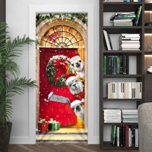 Llama Christmas Door Cover Unique Gifts Doorcover Christmas Gift For Friends Christmas Gift 4 apjoia.jpg