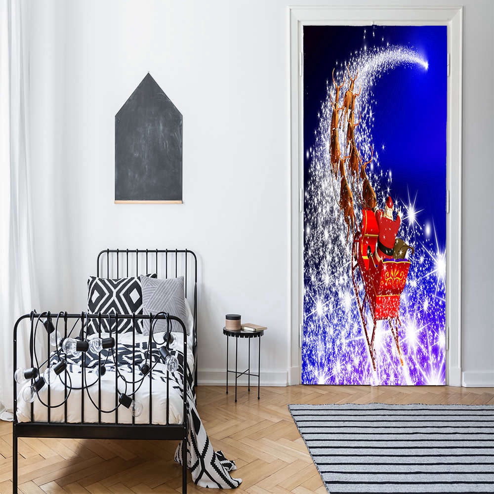 Magical Sleigh Door Decoration, Christmas Door Covers, Gift For Christmas, Christmas Gift Magical Sleigh Door Decoration, Christmas Door Covers, Gift For Christmas, Christmas Gift