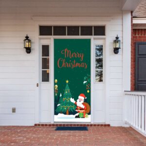 Merry Christmas Door Banner, Holiday Door Covers,…