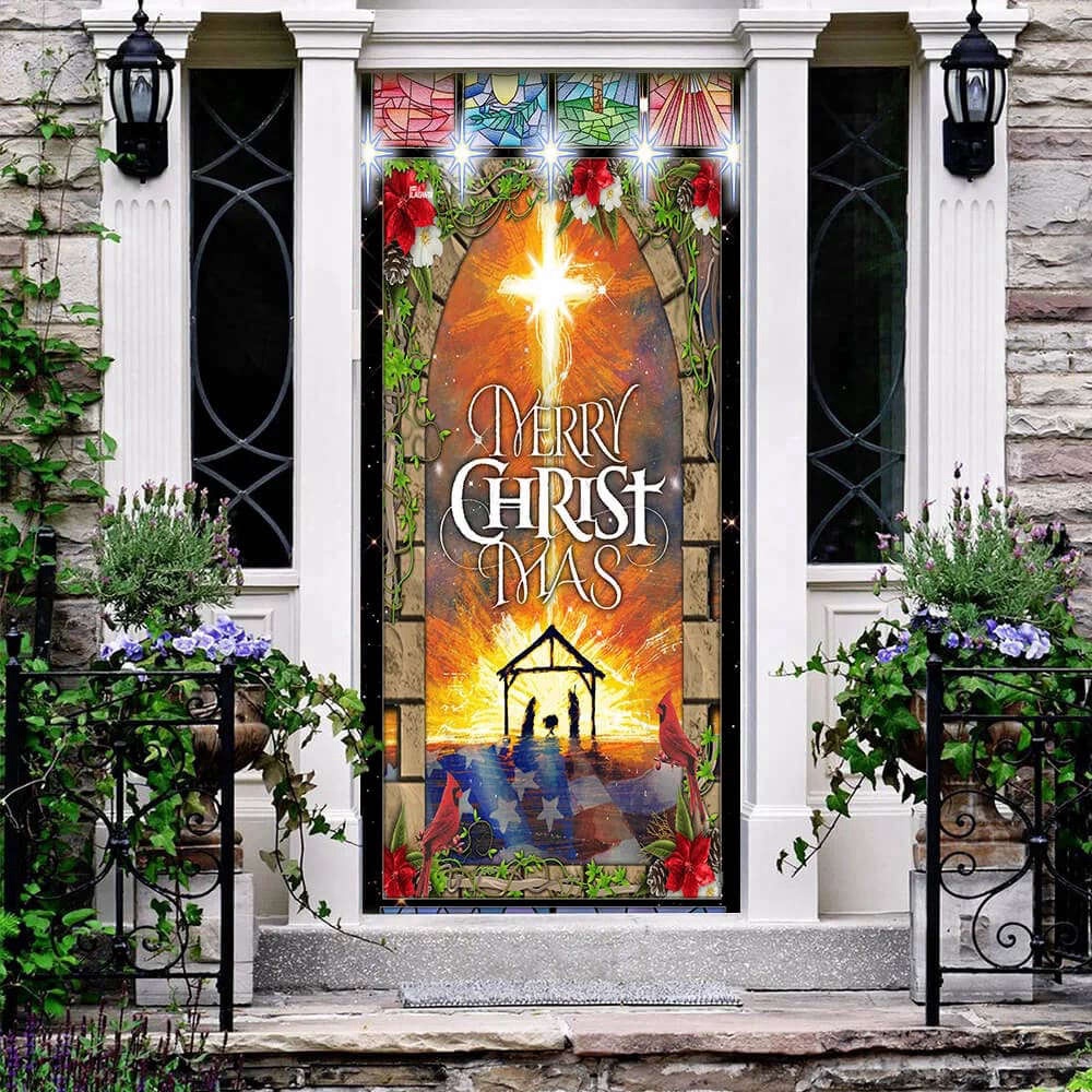 Merry Christmas Door Cover, Christmas Outdoor Decoration, Gift For Christmas, Christmas Gift Merry Christmas Door Cover, Christmas Outdoor Decoration, Gift For Christmas, Christmas Gift