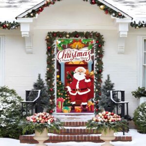 Merry Christmas Door Cover, Merry Christmas Decorations,…