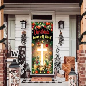 Merry Christmas Door Cover, Merry Christmas Door…