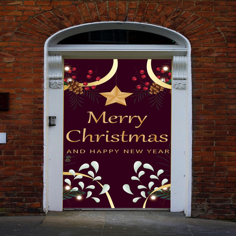 Merry Christmas Door Decorations, Christmas Door Covers, Christmas Gift For Family, Christmas Gift