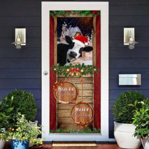 Moory Christmas Cow Door Cover Xmas Gifts For Pet Lovers Christmas Gift For Friends Christmas Gift 2 qmial8.jpg