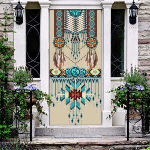 Native American Pattern Door Cover, Perfect Gift…