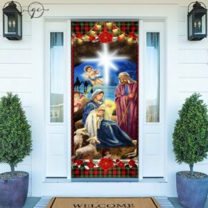 Nativity Of Jesus Door Cover, Nativity Scene…