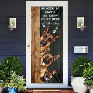 No Need To Knock We Know You re Here German Shepherd Door Cover Xmas Outdoor Decoration Gifts For Dog Lovers Christmas Gift 2 w4whcu.jpg