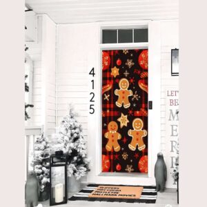 Plaid Christmas Door Cover Christmas Door Covers Best Gift For Christmas Christmas Gift 2 o9dqoe.jpg
