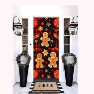 Plaid Christmas Door Cover Christmas Door Covers Best Gift For Christmas Christmas Gift 3 xcu9re.jpg