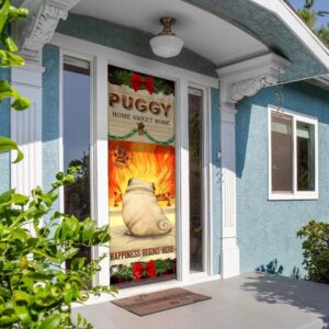 Puggy Home Sweet Home Door Cover Xmas Outdoor Decoration Gifts For Dog Lovers Christmas Gift 5 p3zsrs.jpg