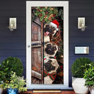 Pugs Door Cover Xmas Outdoor Decoration Gifts For Dog Lovers Housewarming Gifts Christmas Gift 2 kg6ryn.jpg