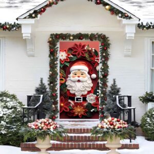 Quilling Santa Door Cover Quilling Santa Christmas Door Covers Gift For Christmas Christmas Gift 2 diiyb2.jpg