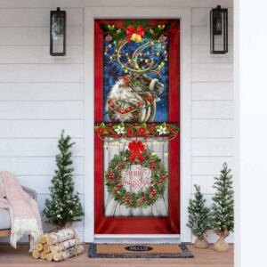 Reindeer Christmas Door Cover Christmas Outdoor Decoration Christmas Gift 2 rdzjv0.jpg
