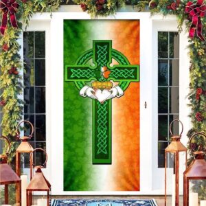 Saint Patricks Day Irish Celtic Cross Door…