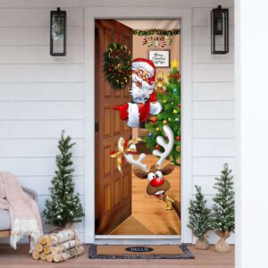 Santa Claus. Christmas Is Coming Door Cover Christmas Gift For Friends Christmas Gift 2 pfaltx.jpg
