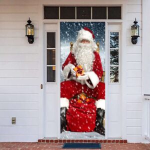 Santa Claus Door Banner, Holiday New Year…