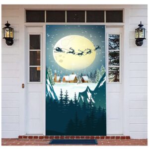 Santa Claus Door Cover For Christmas Decor,…