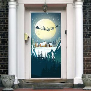Santa Claus Door Cover For Christmas Decor Holiday Christmas Door Banner Christmas Gift 2 cnym33.jpg