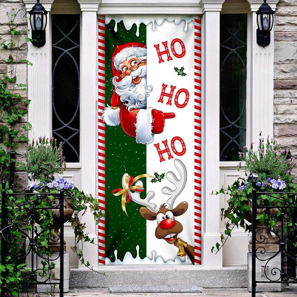 Santa Claus Ho Ho Ho Door Cover, Christmas Door Cover, Gift For Christmas, Christmas Gift Santa Claus Ho Ho Ho Door Cover, Christmas Door Cover, Gift For Christmas, Christmas Gift