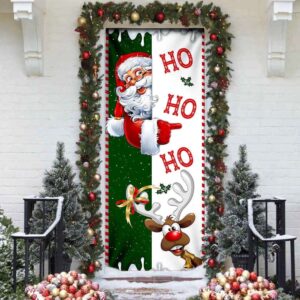 Santa Claus Ho Ho Ho Door Cover Christmas Door Cover Gift For Christmas Christmas Gift 2 xtkebl.jpg