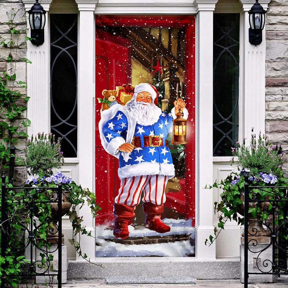 Santa Claus Will Visit You At Home This Christmas Door Cover, Gift For Christmas, Christmas Gift Santa Claus Will Visit You At Home This Christmas Door Cover, Gift For Christmas, Christmas Gift