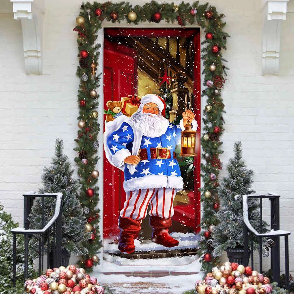 Santa Claus Will Visit You At Home This Christmas Door Cover, Gift For Christmas, Christmas Gift Santa Claus Will Visit You At Home This Christmas Door Cover, Gift For Christmas, Christmas Gift