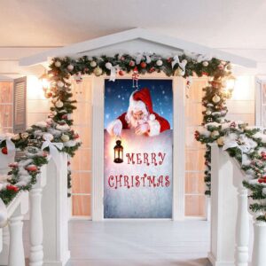 Santa Door Cover Christmas Door Covers Outdoor Christmas Decorations For Family Christmas Gift 2 am3hhz.jpg