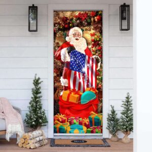 Santa Laughing Door Cover American Christmas Door Cover Christmas Outdoor Decoration Christmas Gift 3 fwcshp.jpg