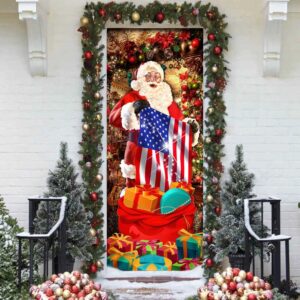 Santa Laughing Door Cover American Christmas Door Cover Unique Gifts Doorcover Christmas Gift 2 ncygr5.jpg