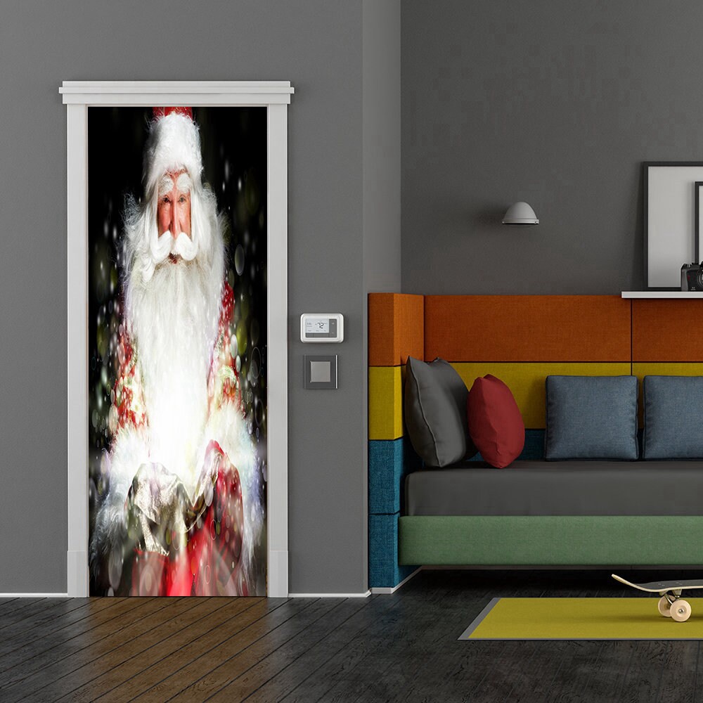 Santa’s Magic Door Decoration, Christmas Door Cover, Christmas Gift For Family, Christmas Gift Santa’s Magic Door Decoration, Christmas Door Cover, Christmas Gift For Family, Christmas Gift