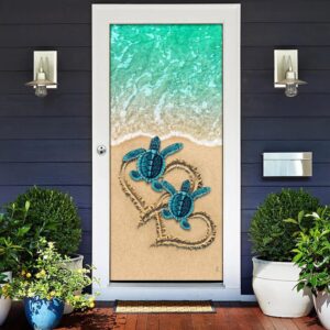 Sea Turtle Beach Door Cover Unique Gifts Doorcover Christmas Gift For Friends Christmas Gift 2 lfjvgz.jpg