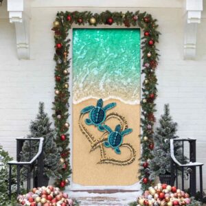 Sea Turtle Beach Door Cover Unique Gifts Doorcover Christmas Gift For Friends Christmas Gift 4 ic5kjp.jpg