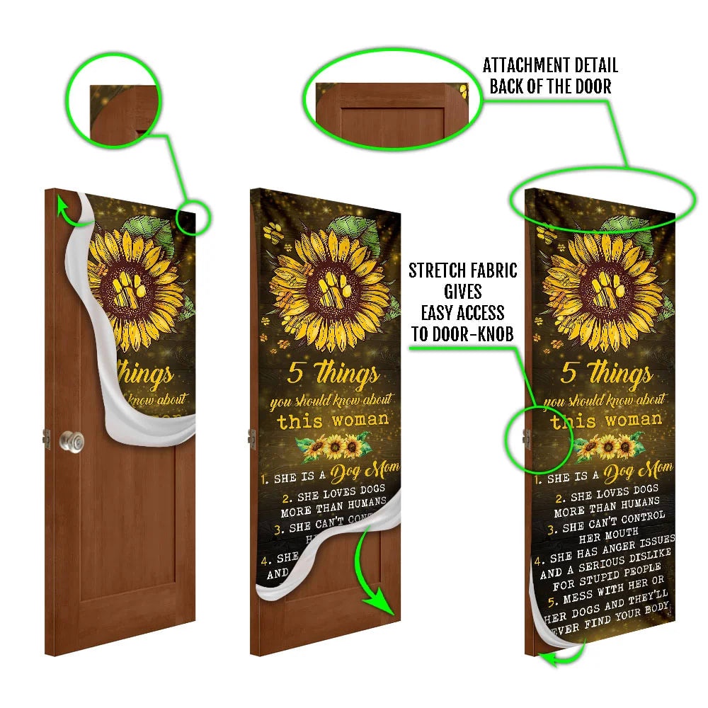 She Is A Dog Mom Door Cover, Xmas Outdoor Decoration, Gifts For Dog Lovers, Christmas Gift She Is A Dog Mom Door Cover, Xmas Outdoor Decoration, Gifts For Dog Lovers, Christmas Gift